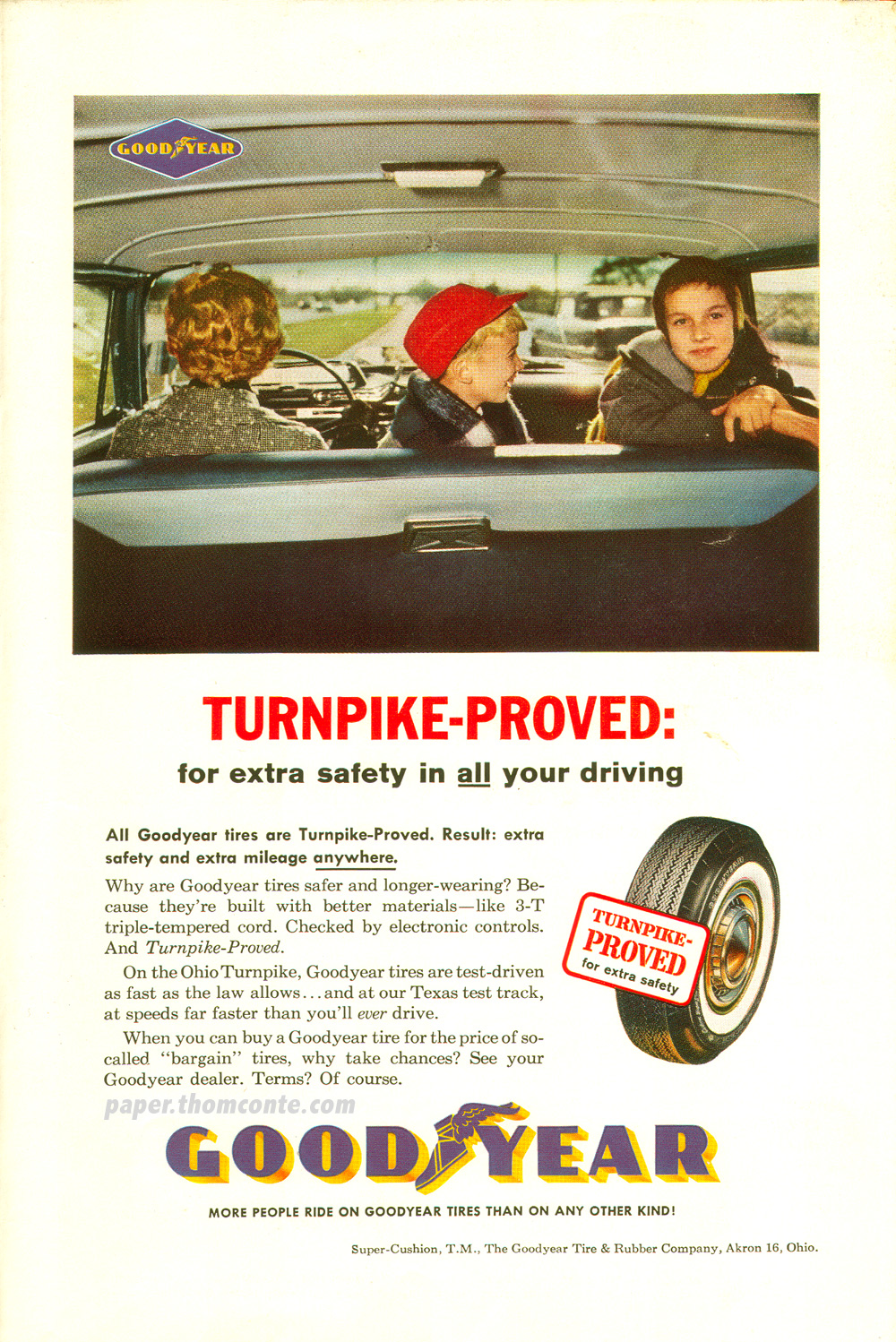 Goodyear Tires advertisement - Turnpike Proved